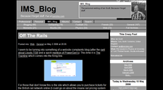 A screenshot showing this blog with a black and white colour scheme