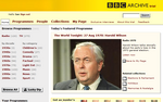 A screen capture of the BBC Archive Trial front page, showing the featured content mentioned in the main text