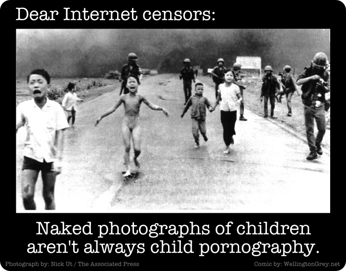 Dear Internet Censors: Naked photographs of children aren't always pornography