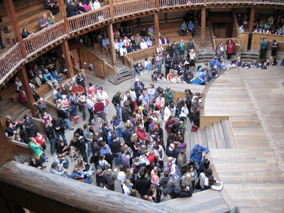 Photograph of interior of the Globe