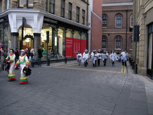 Winter festival performers