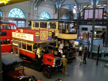 Buses in the London Transport Museum