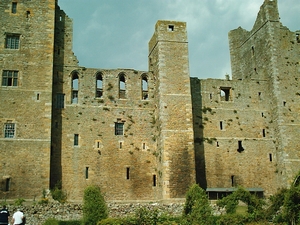 Bolton Castle: Photograph of the southern range from outside the castle