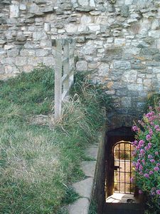 Scarborough Castle: Photograph the Sally port at the southern end of the curtain wall
