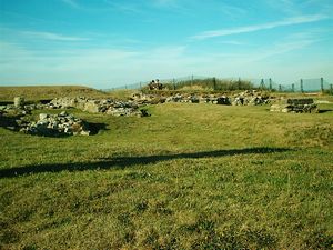 Scarborough Castle: Photograph the Roman signal tower and medieval chapel remains